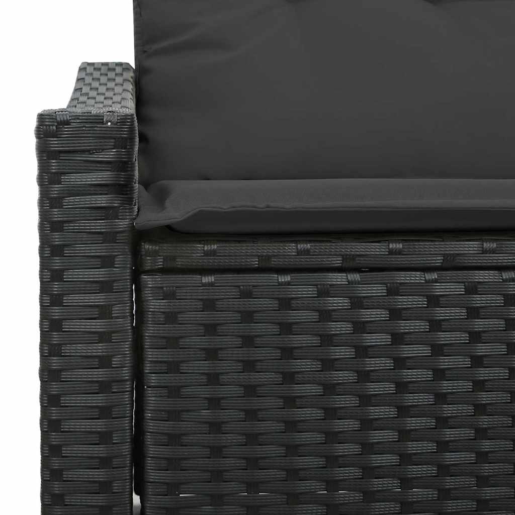 Vrtni kauč s jastukom 123 x 62 x 69 cm poliratan