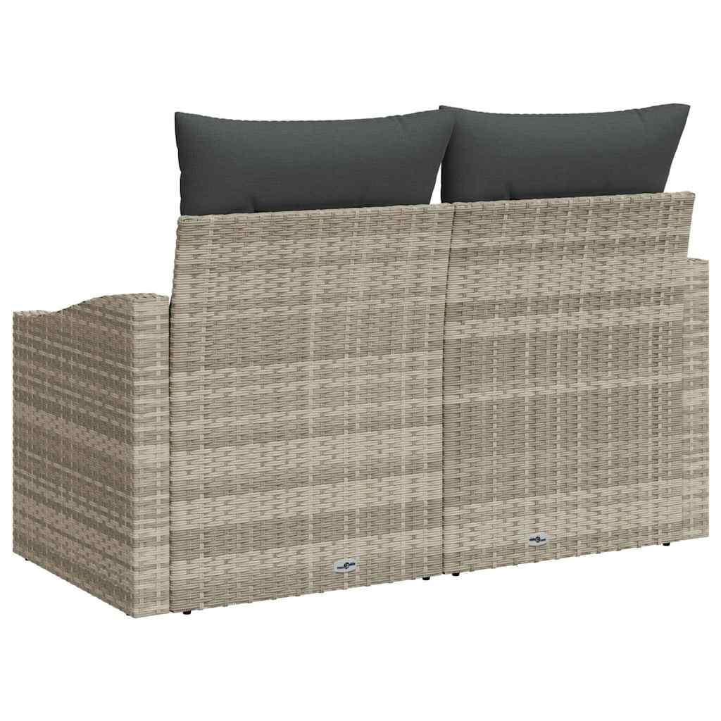 Vrtni kauč s jastukom s pohranom 123 x 62 x 69 cm poliratan