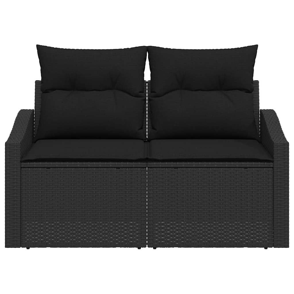 Vrtni kauč s jastukom s pohranom 123 x 62 x 69 cm poliratan