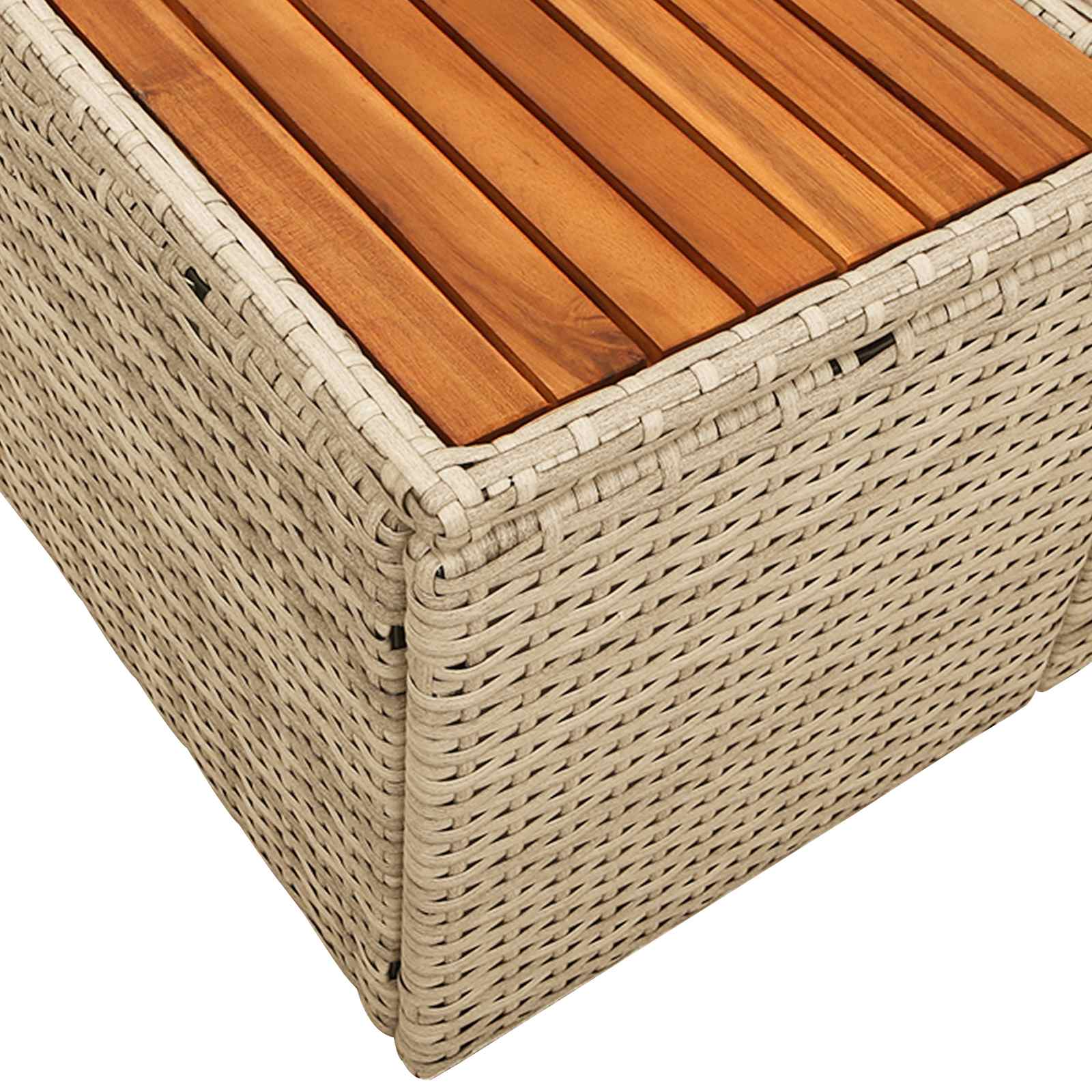 Vrtni kauč Bež 184 x 62 x 85cm poliratan