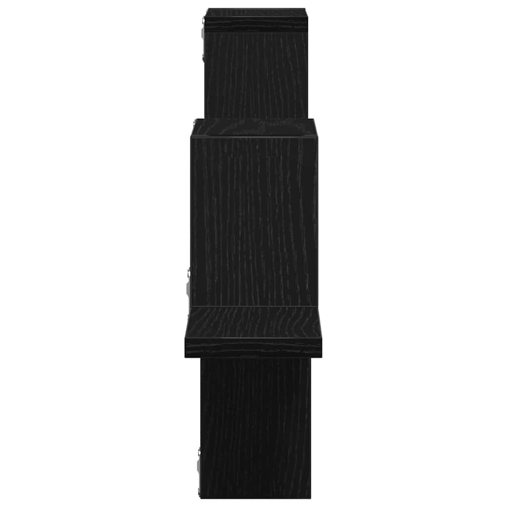 Polica na zidu Zidne s pohranom Crni hrast 104.5 x 43 x 10 cm