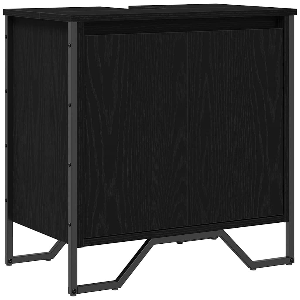 Kupaonski ormarić za sudoper Crni hrast 60 x 35 x 60 cm
