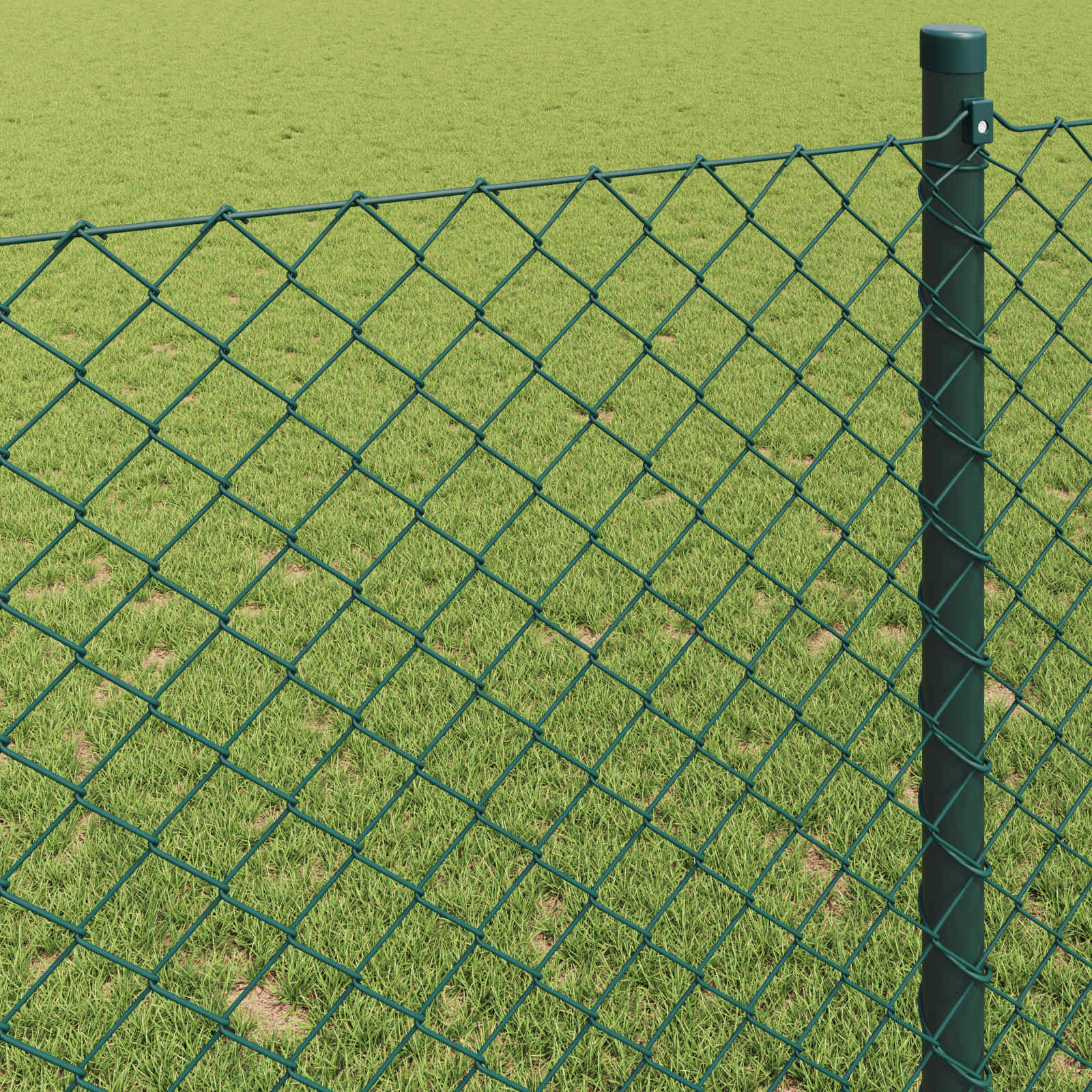 Ograda od lančane veze 10 x 0,6 m Čelik Zelena