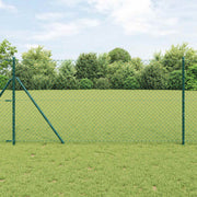Ograda od lančane veze 10 x 1 m Čelik Zelena
