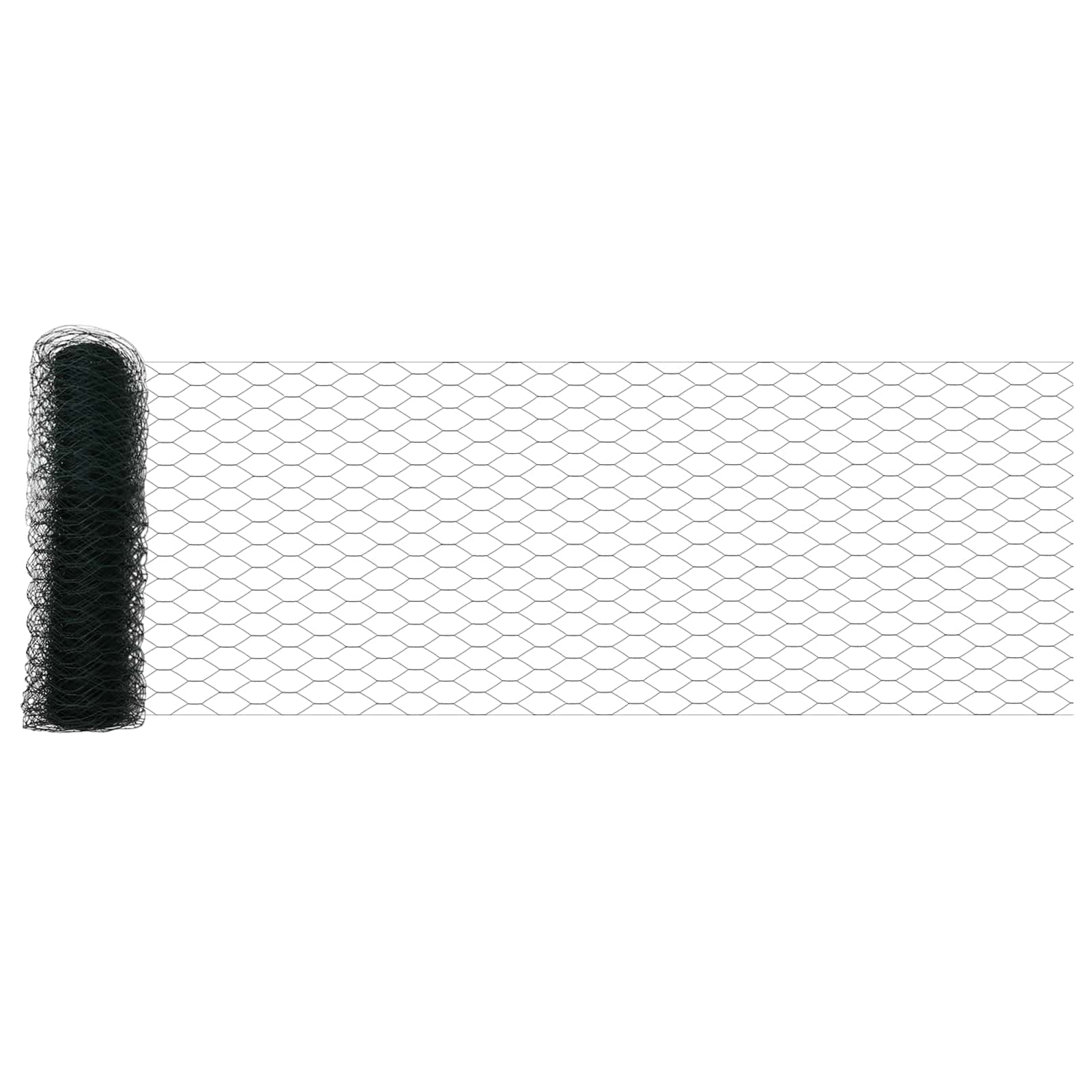 Heksagonalna ograda 0,5 x 10 m PVC Zelena