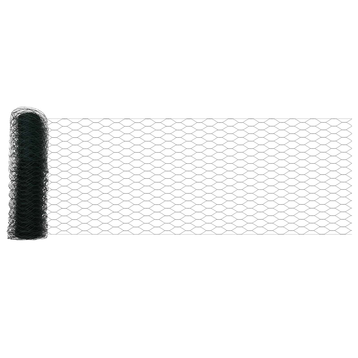 Heksagonalna ograda 0,8 x 10 m PVC Zelena