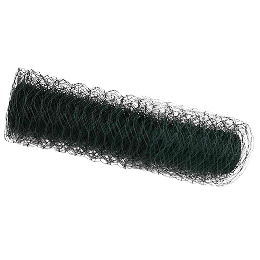 Heksagonalna ograda 0,6 x 50 m PVC Zelena