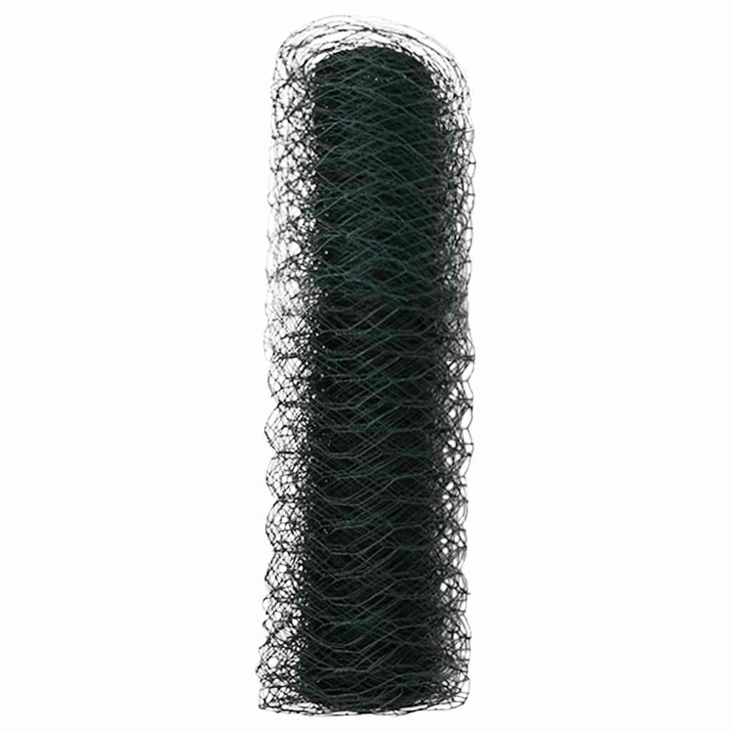 Heksagonalna ograda 0,6 x 50 m PVC Zelena
