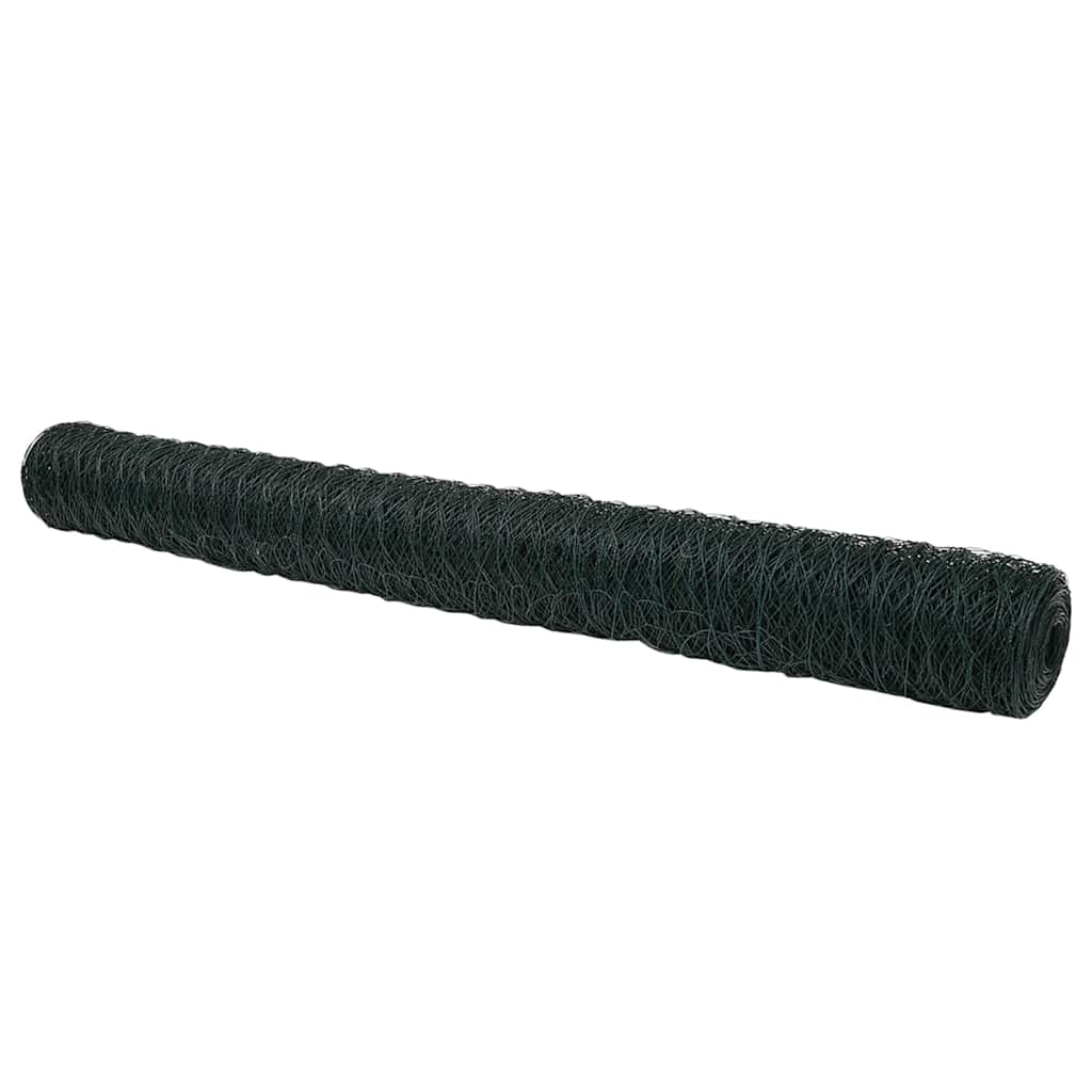 Heksagonalna ograda 1,6 x 50 m PVC Zelena