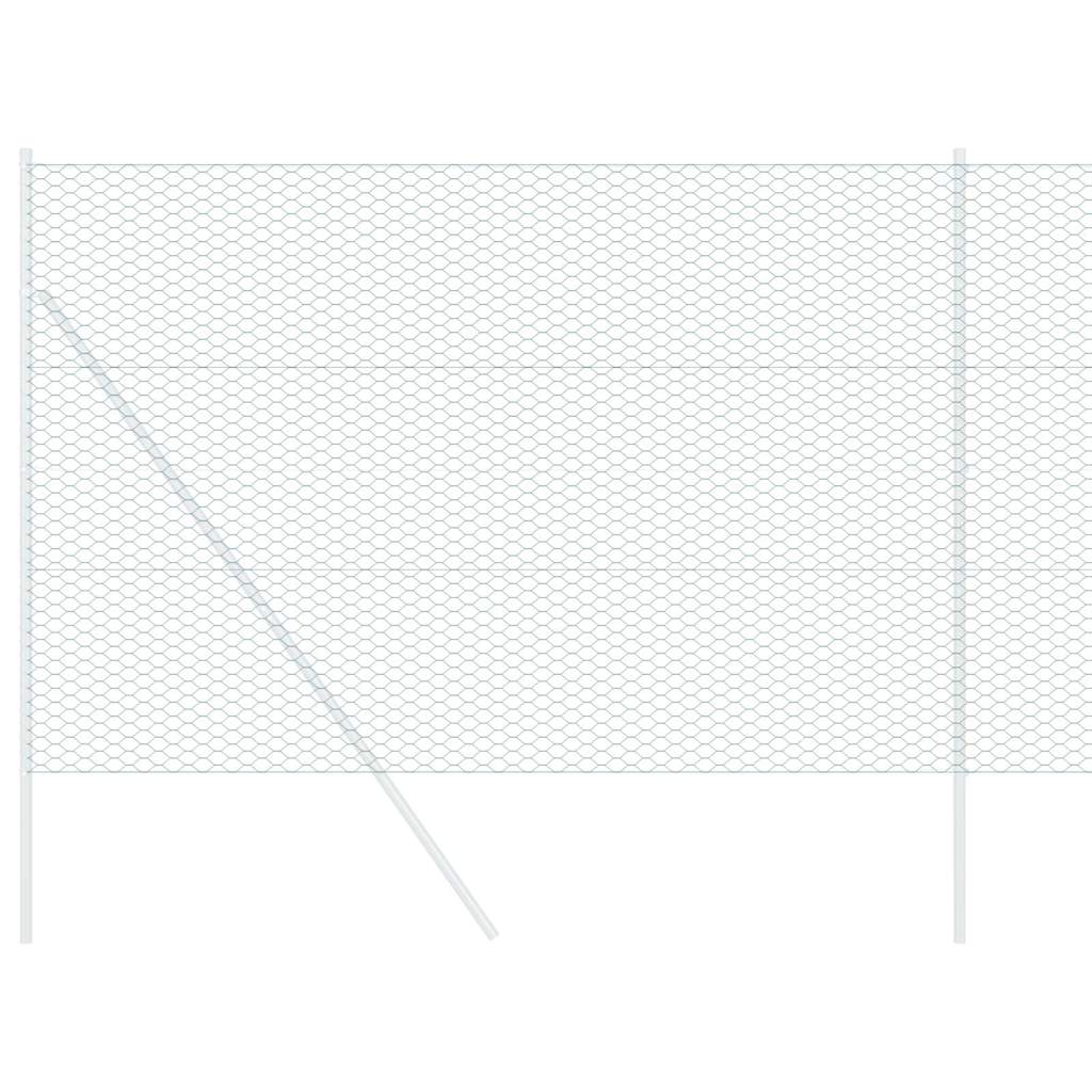 Heksagonalna ograda 1,6 x 50 m PVC Zelena