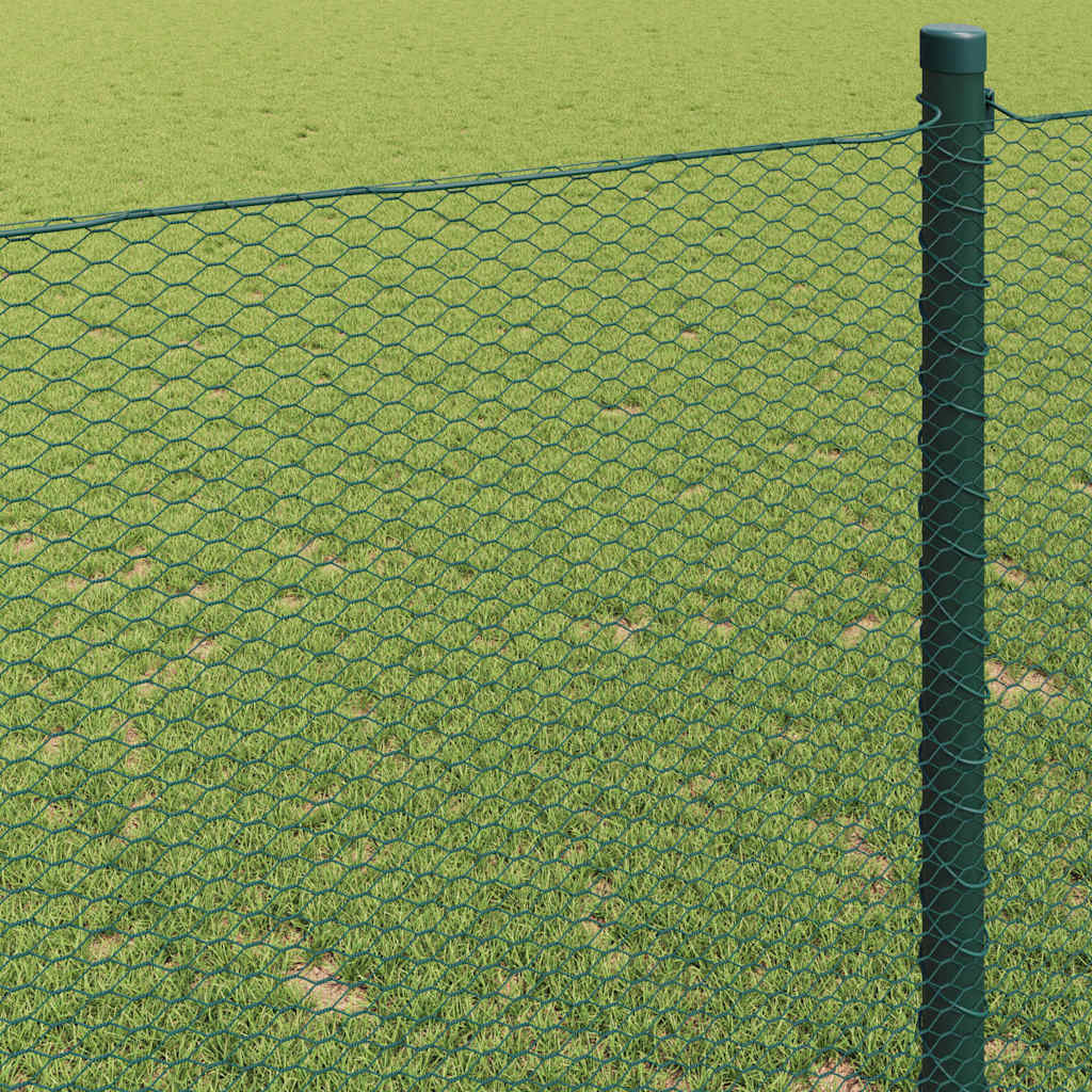 Heksagonalna ograda Zelena 1,2 x 100 m PVC