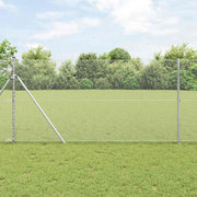 Heksagonalna ograda Srebrno 1,2 x 10 m Pocinčani čelik