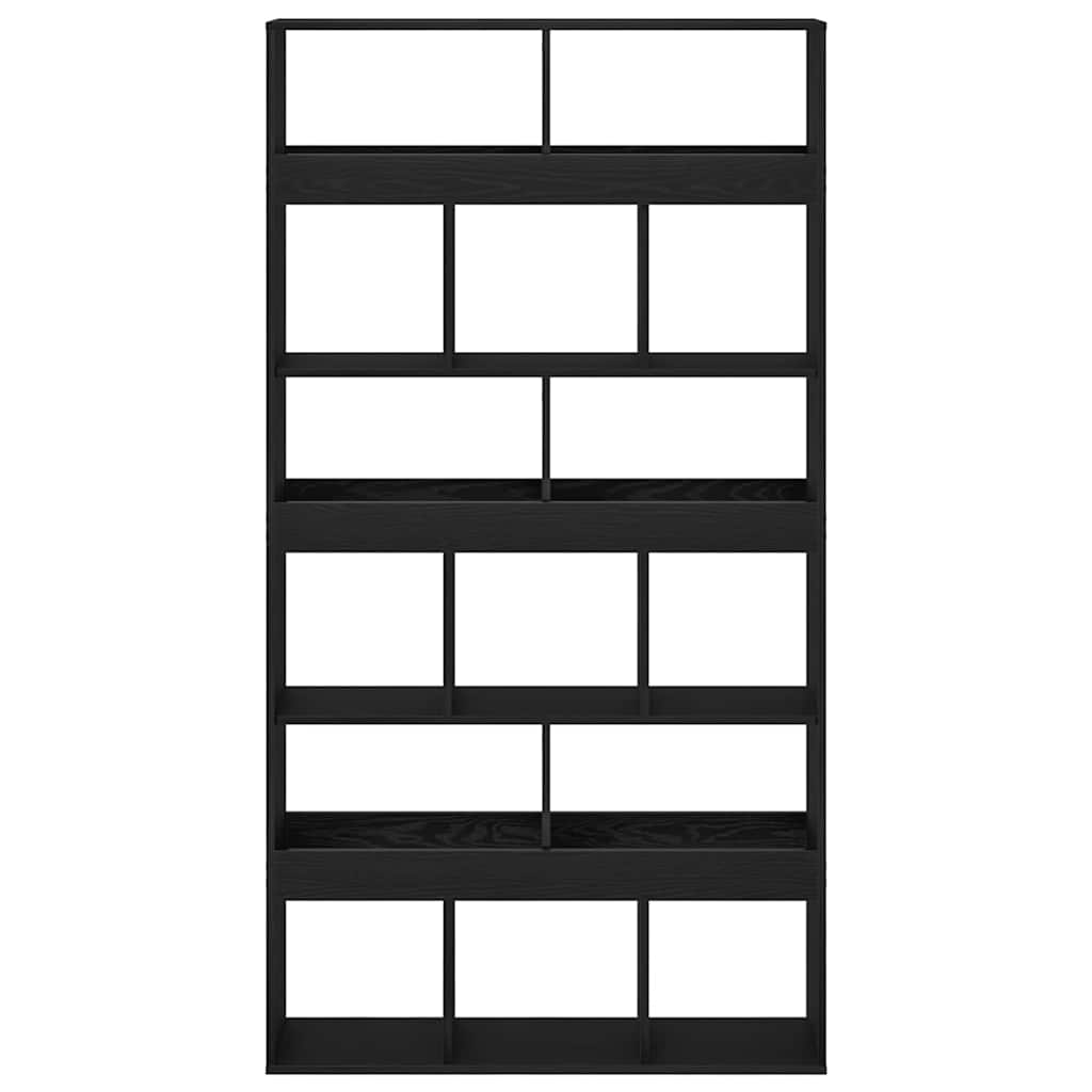 Ormarić za knjige 2 pcs Crni hrast 100 x 33 x 187,5 cm