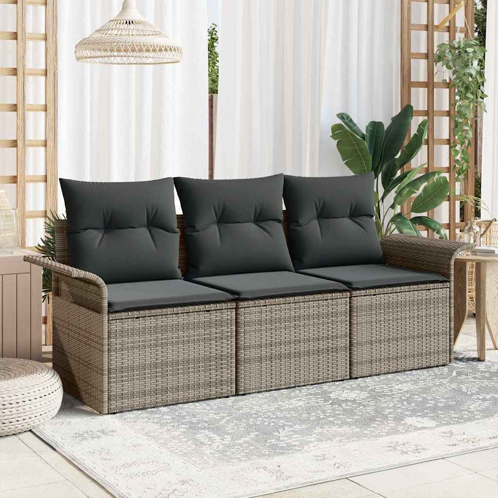 Set sofe s jastukom 3 pcs Siva poliratan