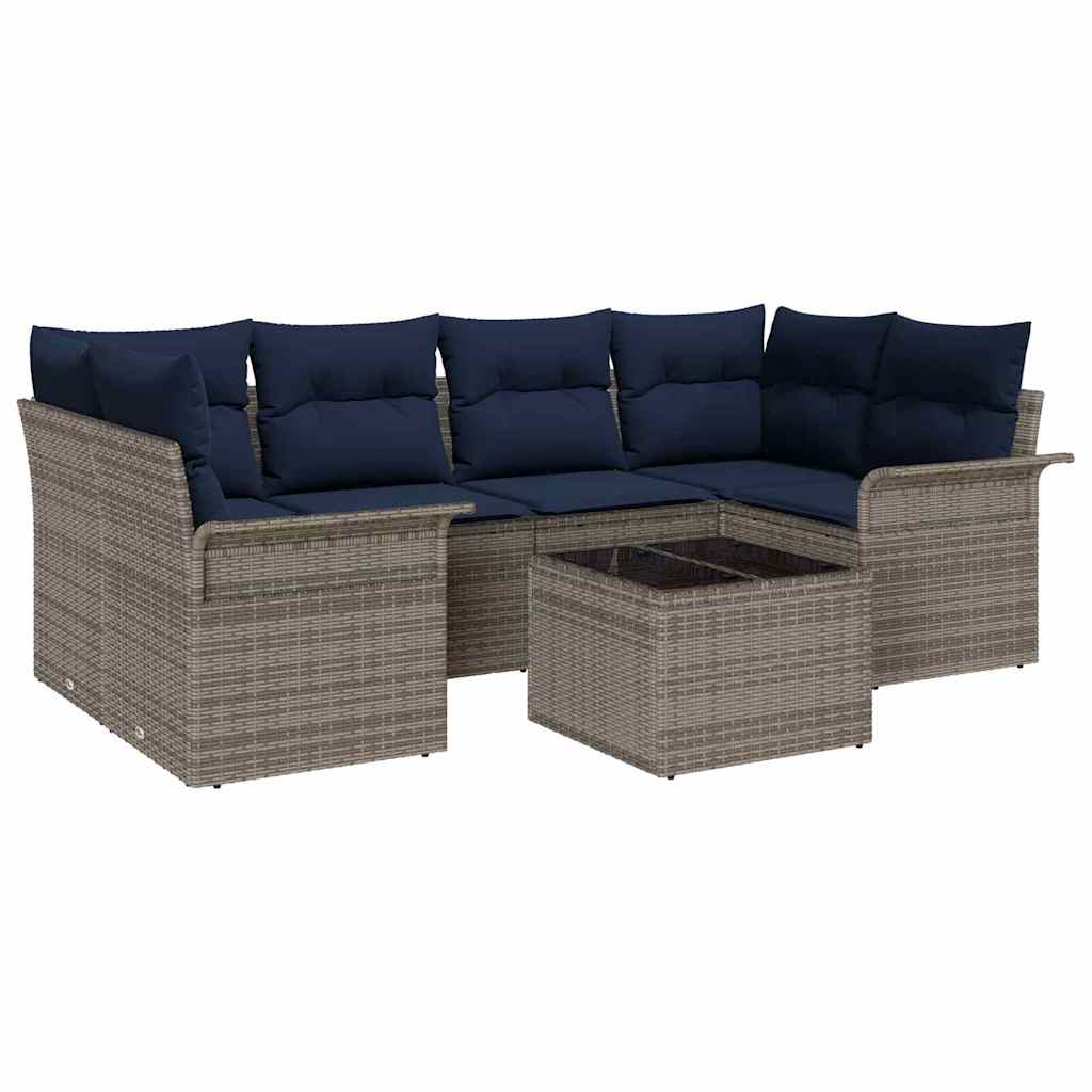 Sjedeća garnitura za vrt 7 kom. poliratan 234 x 132,5 x 85 cm