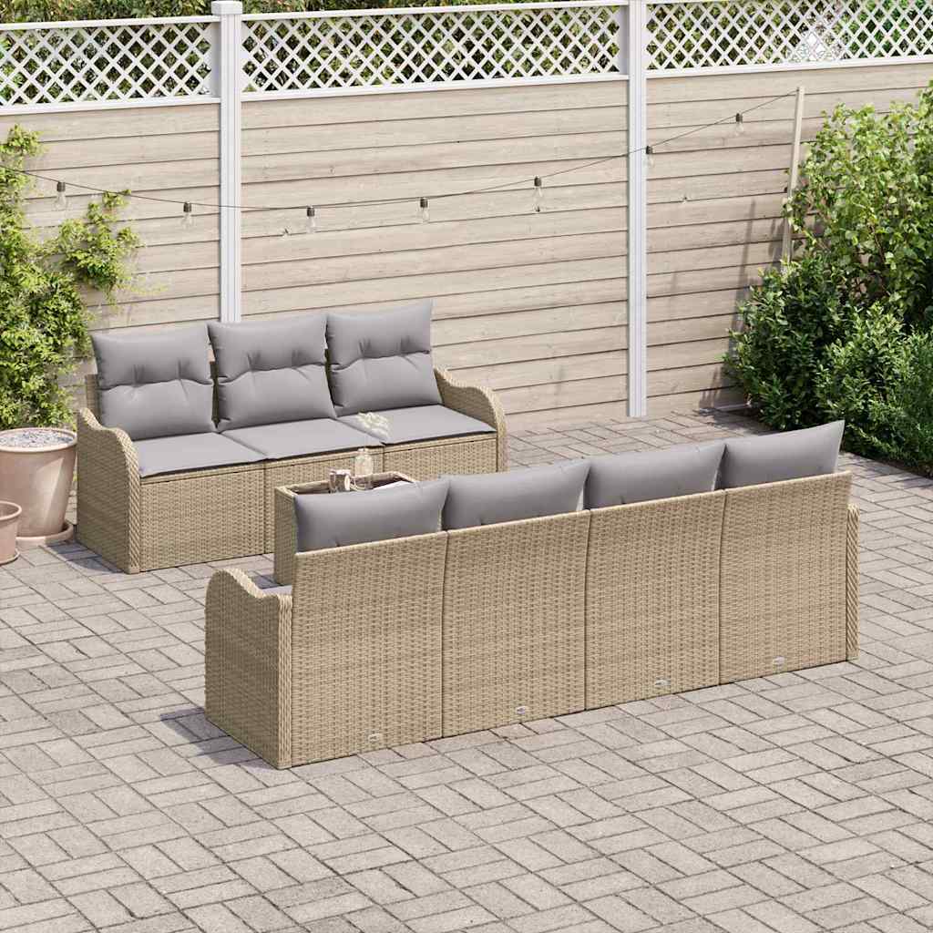 Sjedeća garnitura za vrt Bež 55 x 55 x 37 cm poliratan