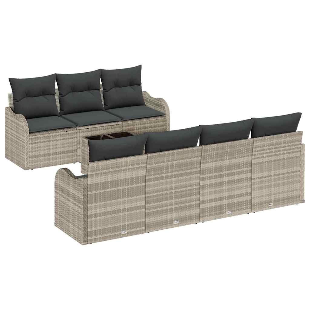 Sjedeća garnitura za vrt Svijetlo siva 55 x 55 x 37 cm