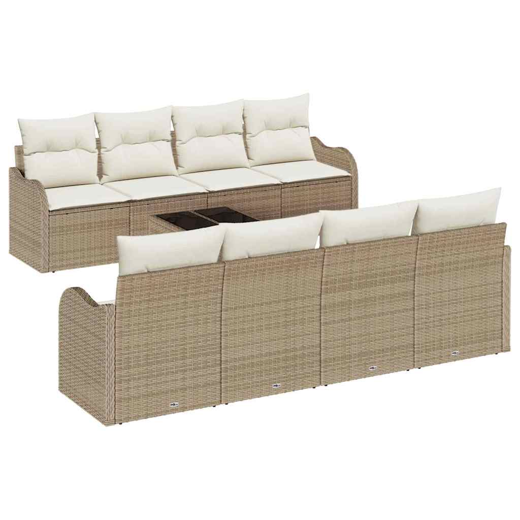 Sjedeća garnitura za vrt Bež 55 x 55 x 37 cm poliratan