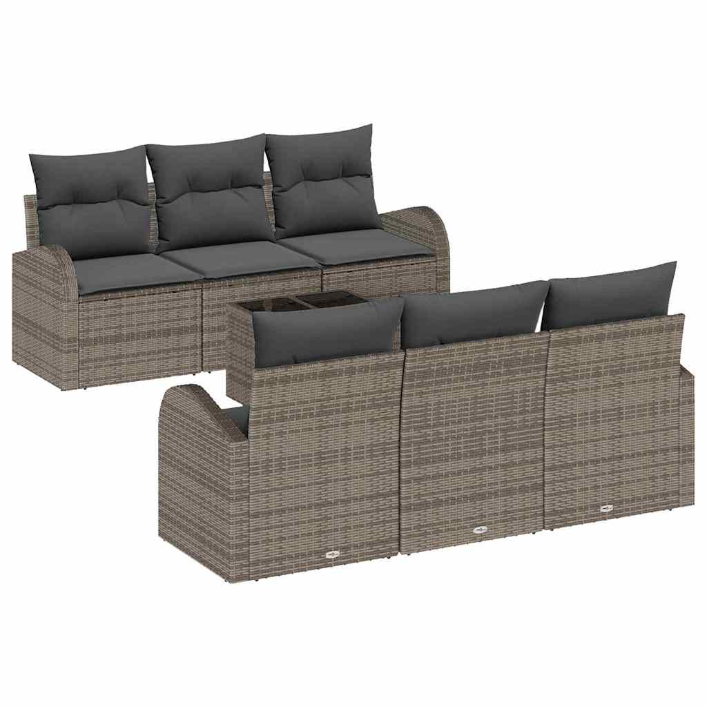 Sjedeća garnitura za vrt Siva 55 x 55 x 37 cm poliratan