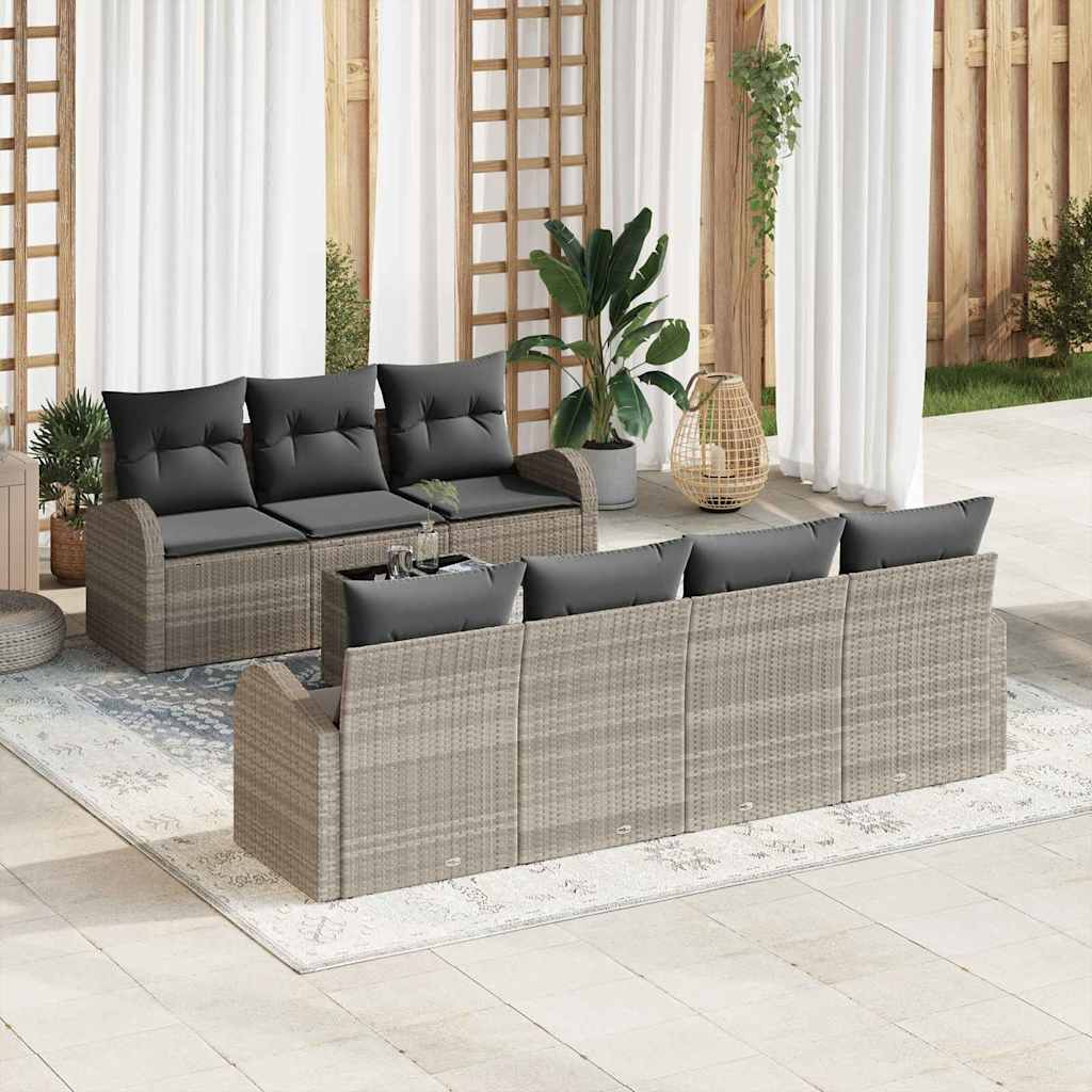 Sjedeća garnitura za vrt Svijetlo siva 55 x 55 x 37 cm