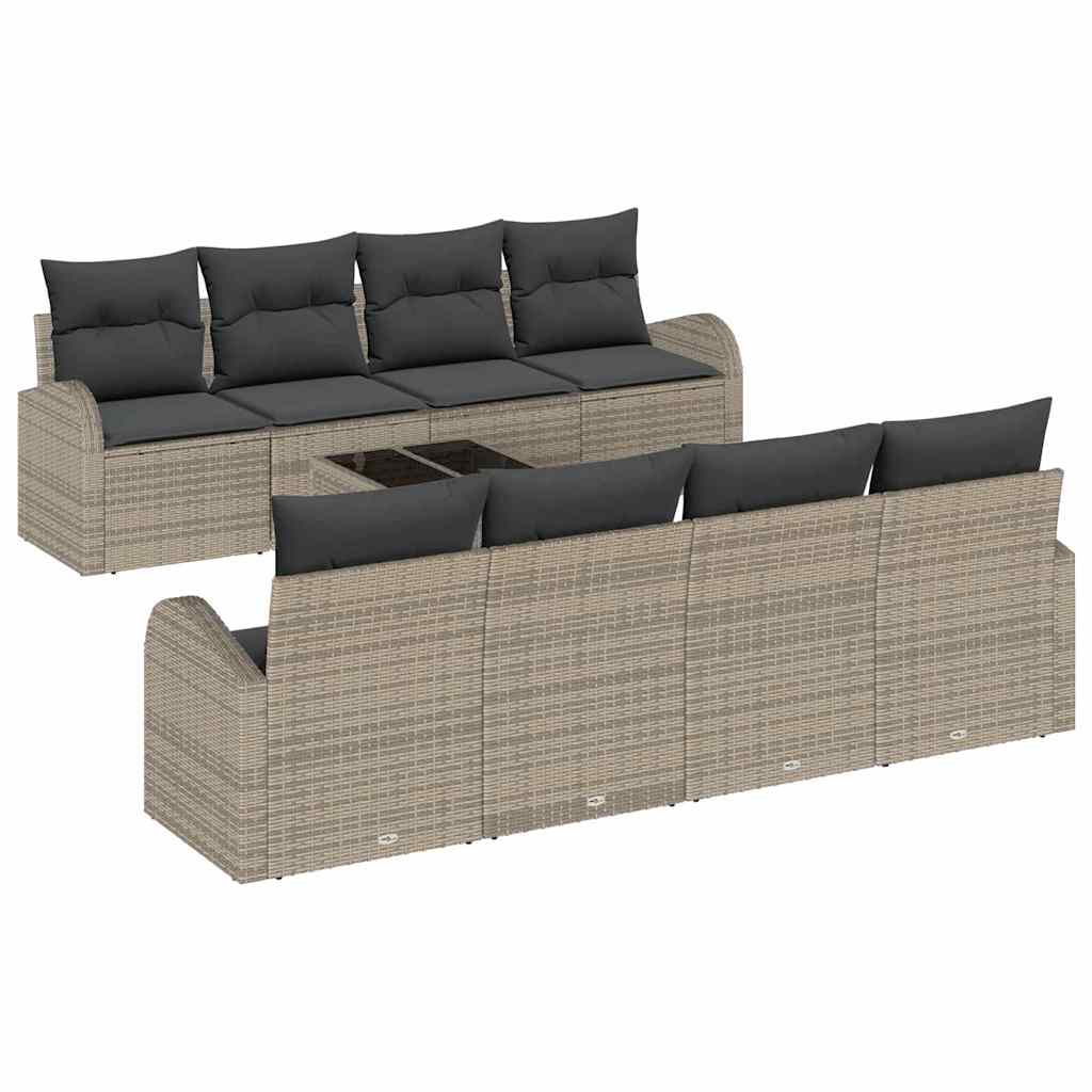 Sjedeća garnitura za vrt Siva 55 x 55 x 37 cm poliratan