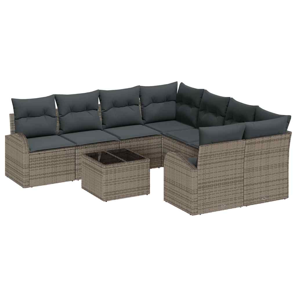 Sjedeća garnitura za vrt Siva 55 x 55 x 37 cm poliratan