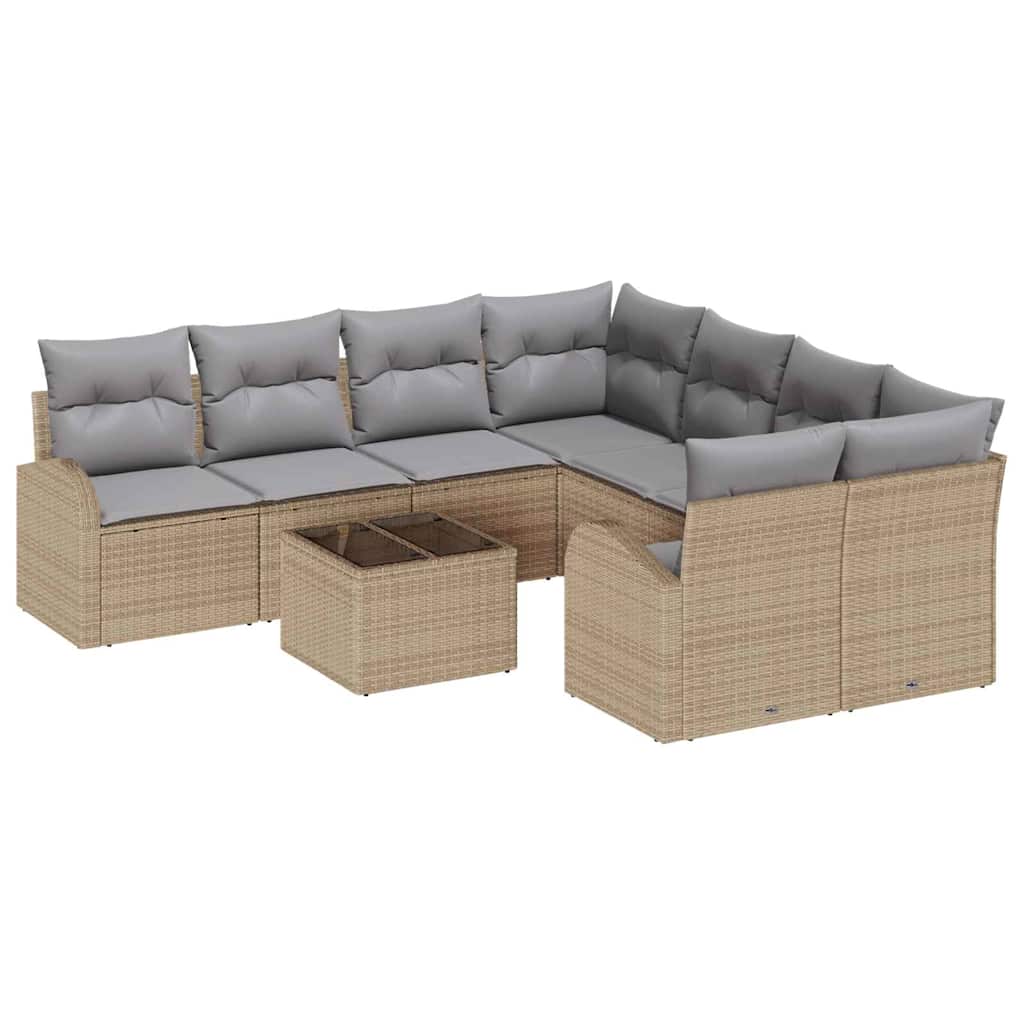 Sjedeća garnitura za vrt Bež 55 x 55 x 37 cm poliratan