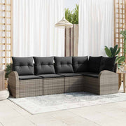 Set sofe s jastukom 5 pcs Siva Poliester