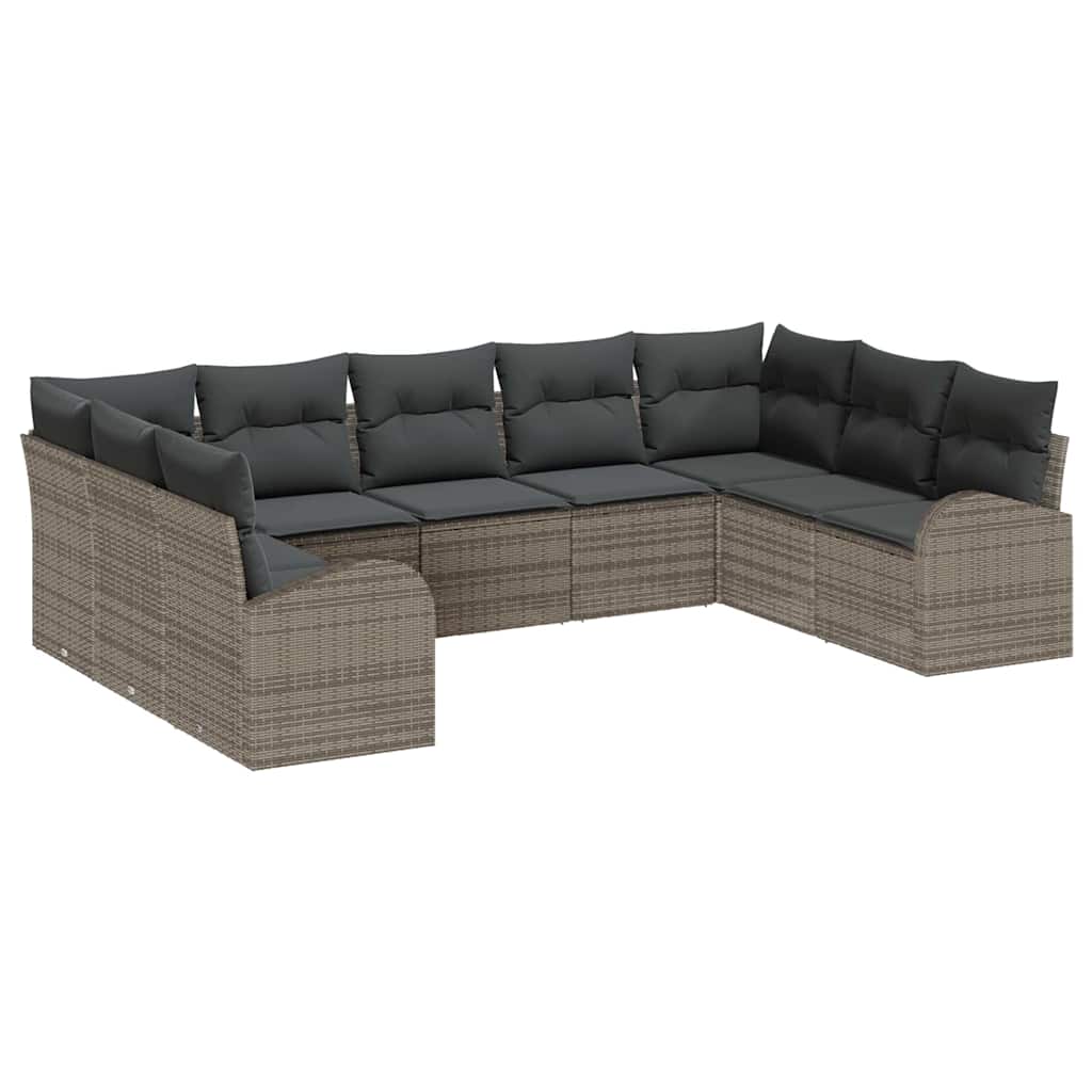 Set sofe s jastukom 9 pcs Siva Poli Ratan