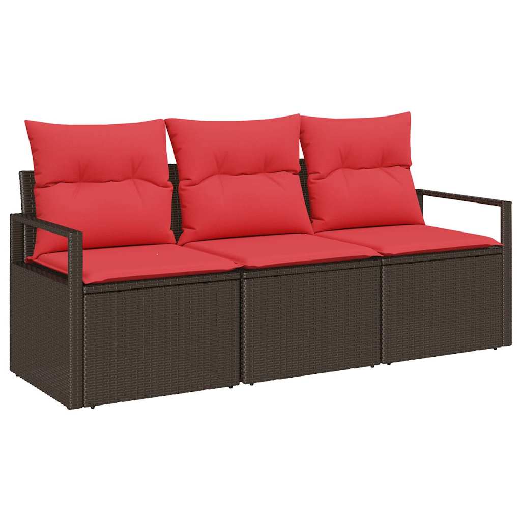 Set sofe 3 pcs Smeđa poliratan