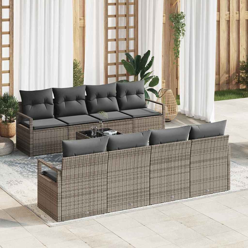 Set sofe s jastukom 7 pcs Siva poliratan