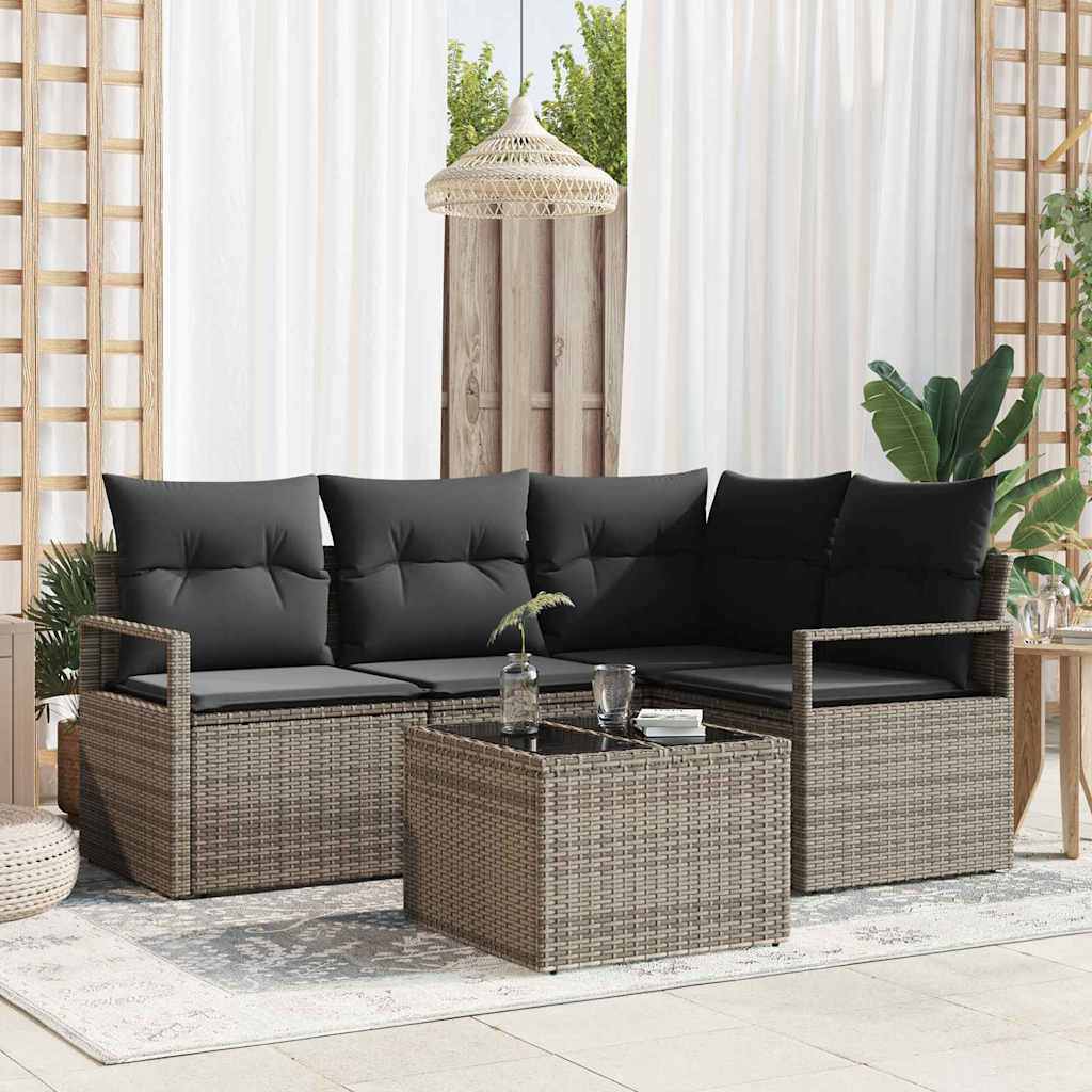 Set sofe 5 pcs Siva poliratan