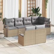 Set sofe 7 pcs Bež poliratan