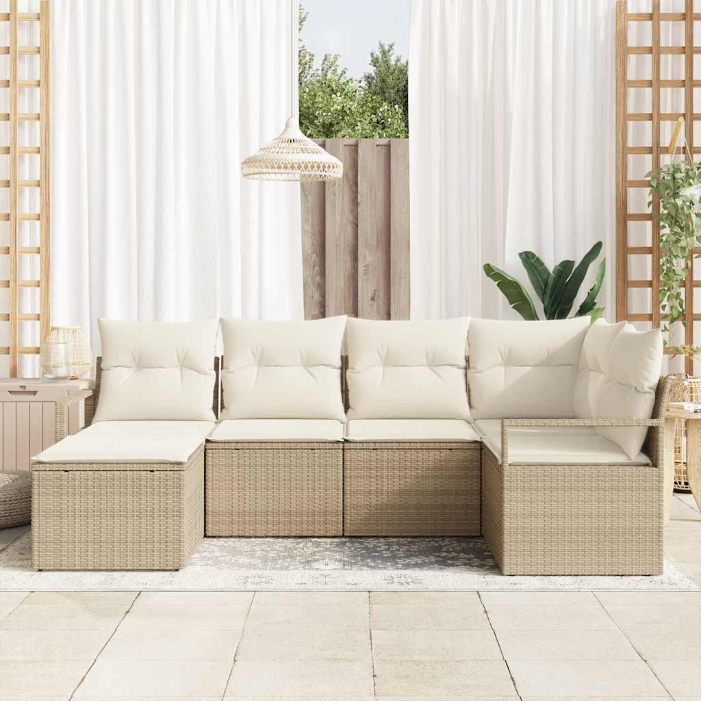 Set sofe 8 pcs Bež poliratan