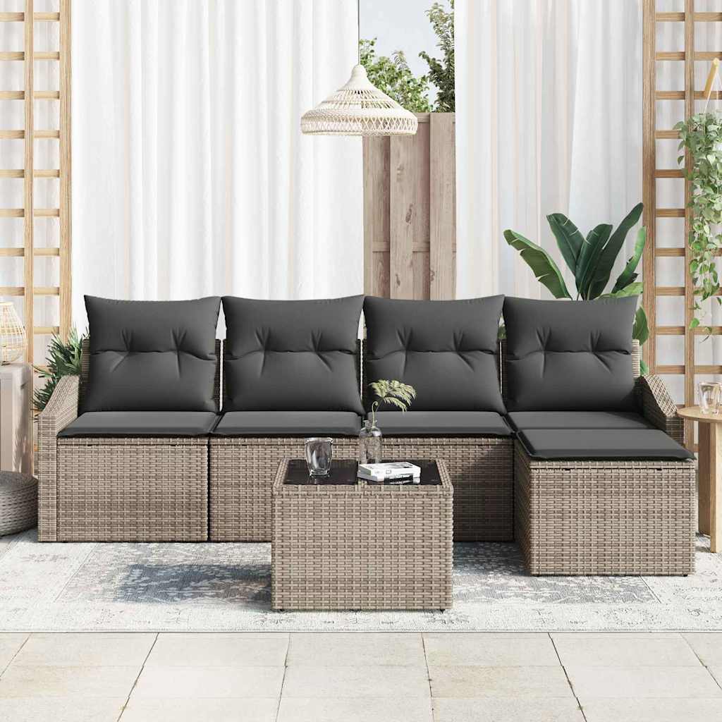 Set sofe s jastukom 6 pcs Siva poliratan