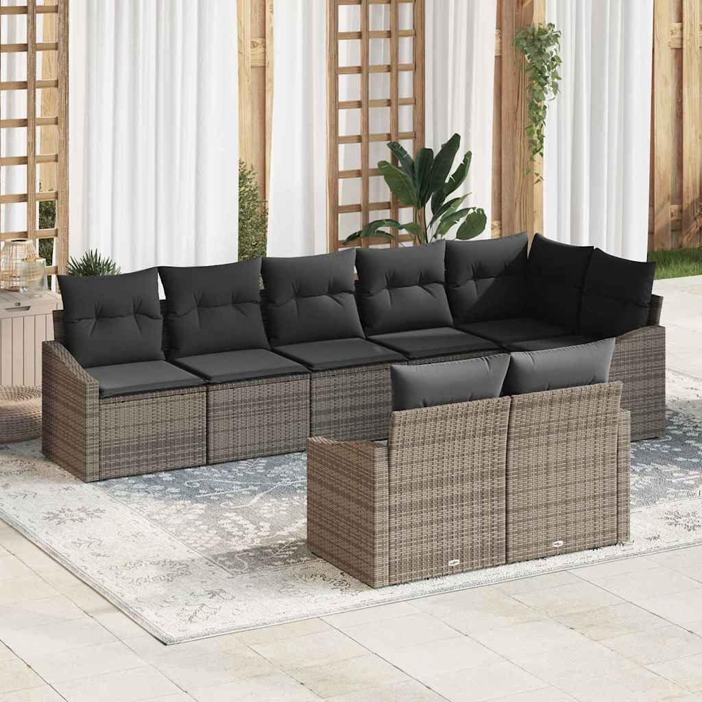 Set sofe s jastukom 8 pcs Siva poliratan