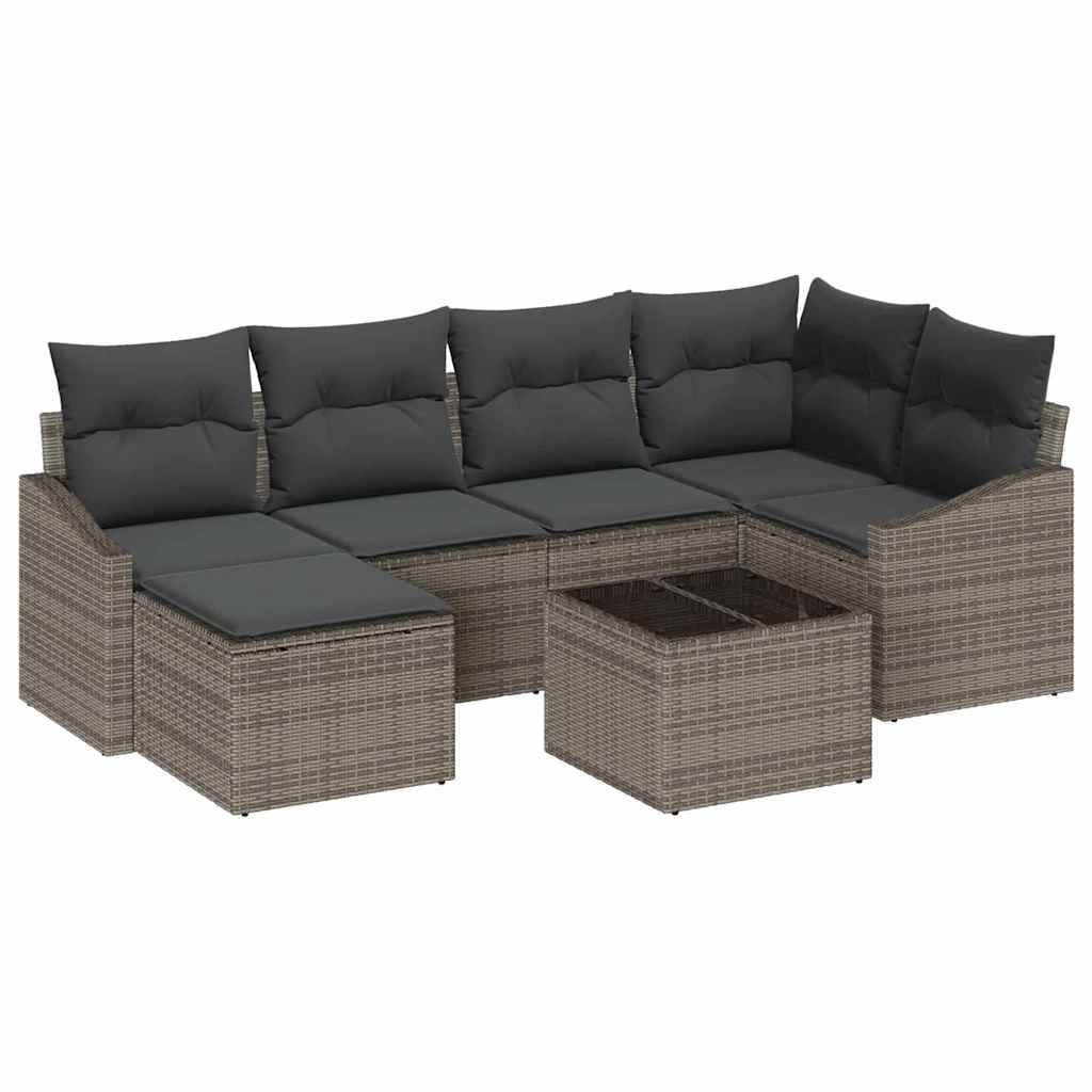 Set sofe s jastukom 7 pcs Siva poliratan