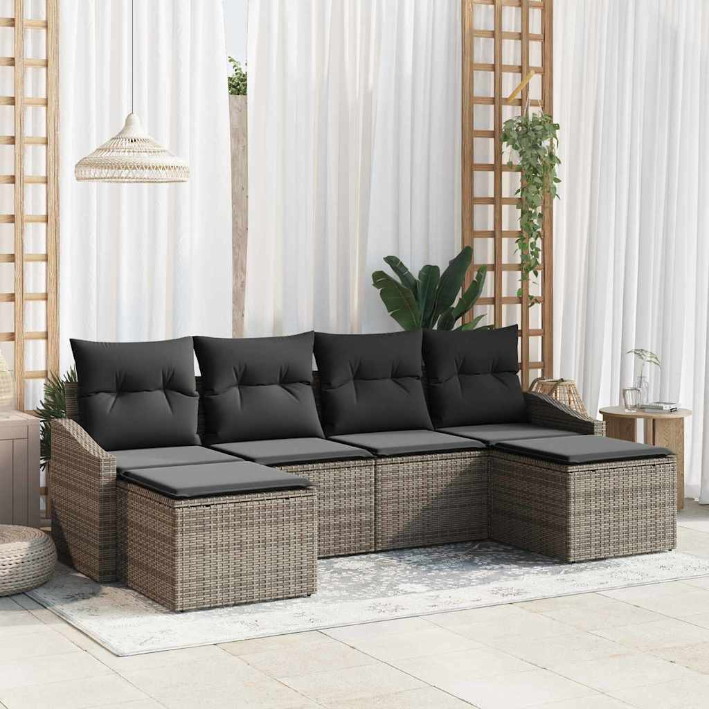 Set sofe s jastukom 6 pcs Siva poliratan