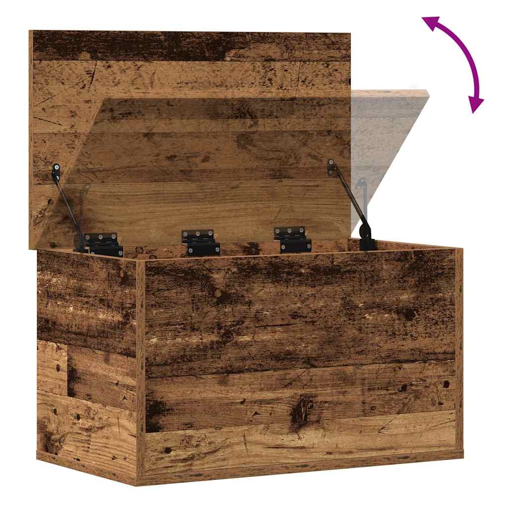 Kutija za spremanje s pohranom Staro drvo 60 x 35 x 35 cm