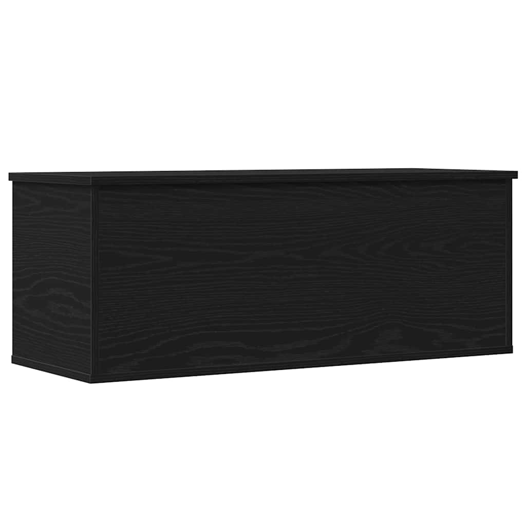 Kutija za spremanje s pohranom Crni hrast 90 x 35 x 35 cm