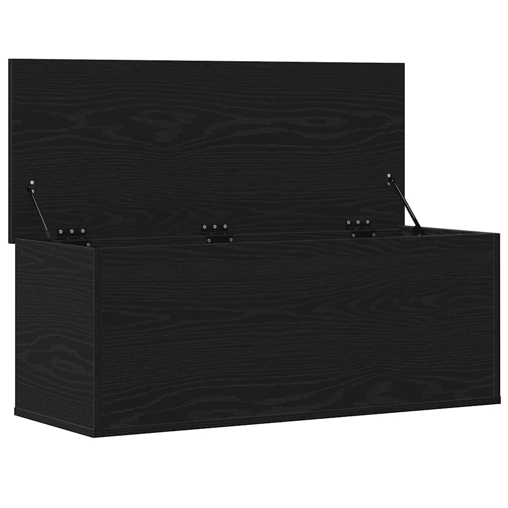 Kutija za spremanje s pohranom Crni hrast 90 x 35 x 35 cm