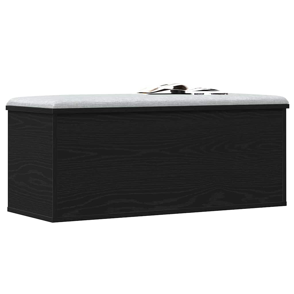 Kutija za spremanje s pohranom Crni hrast 90 x 35 x 35 cm
