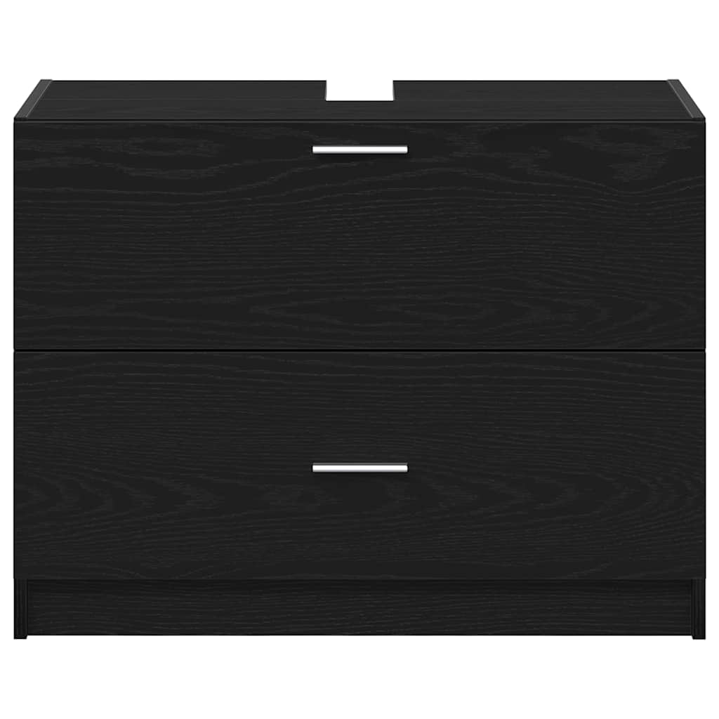 Kupaonski ormar Crni hrast 78 x 37 x 59 cm Konstruirano drvo