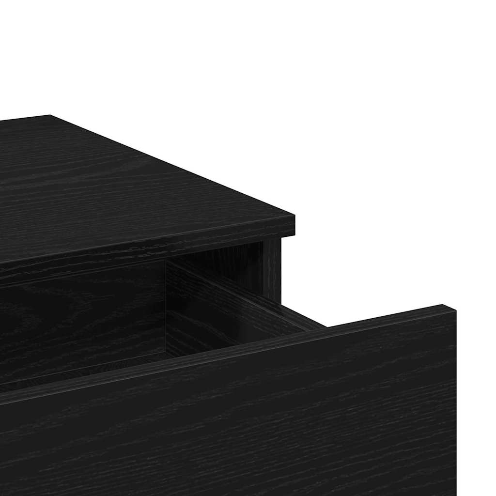 Toaletni stol Crni hrast 100 x 40 x 130 cm Konstruirano drvo