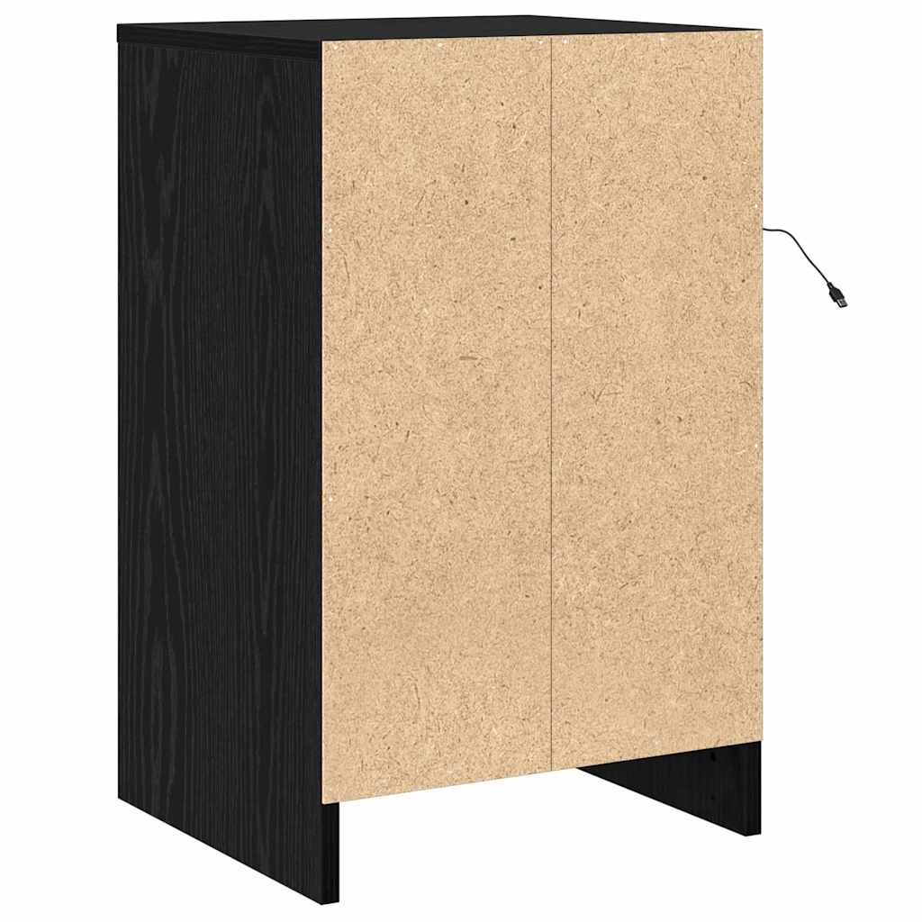 Noćni ormar Crni hrast 38 x 34 x 61 cm Konstruirano drvo
