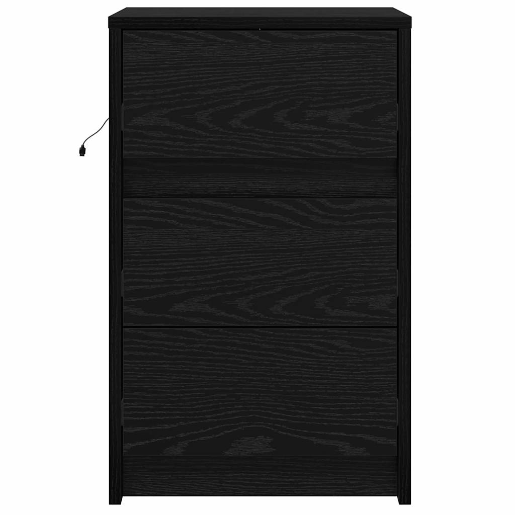 Noćni ormar Crni hrast 38 x 34 x 61 cm Konstruirano drvo