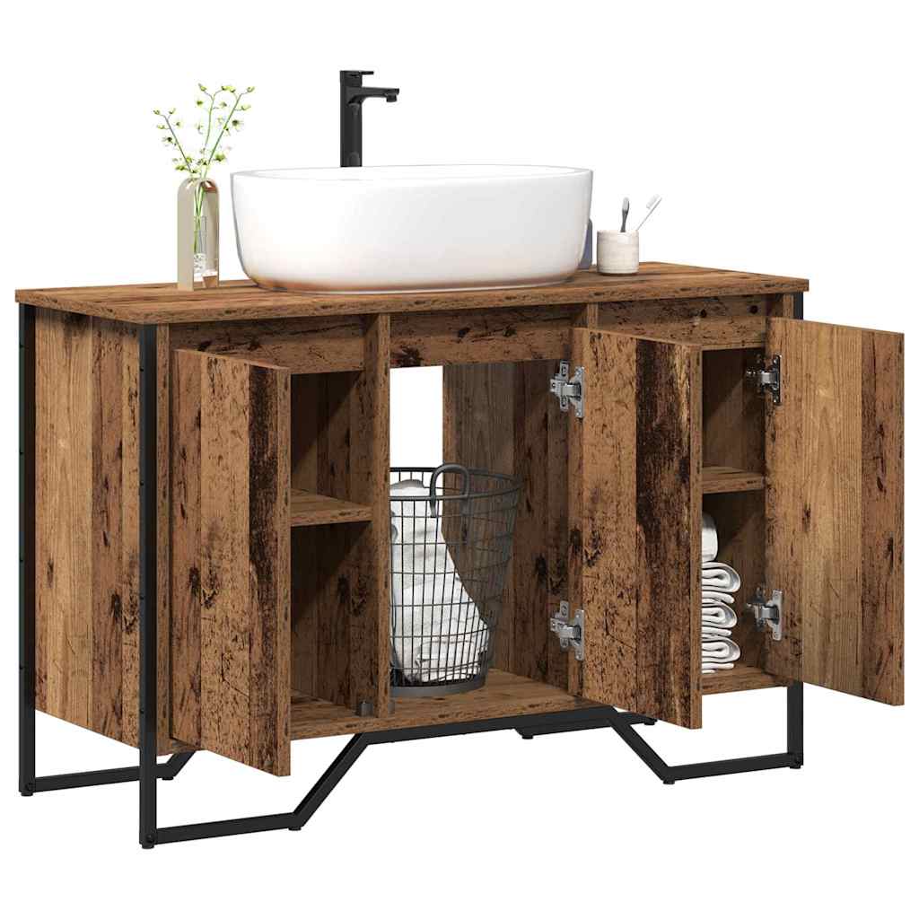 Kabinet za Sudoper Staro drvo 91 x 35 x 60 cm Konstruirano drvo