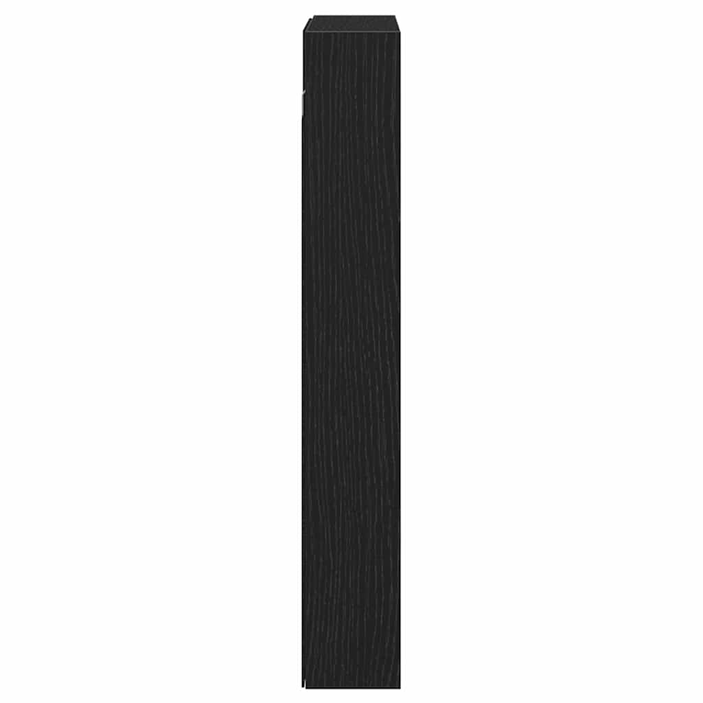Ormar za izlaganje s policom Zidne Crni hrast 60 x 8,5 x 58 cm