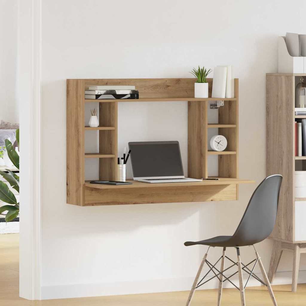 Stol za zid hrast artisan 105 x 48 x 75 cm Konstruirano drvo