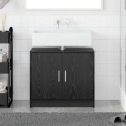 Kupaonski ormar Crni hrast 63 x 29 x 55 cm Konstruirano drvo